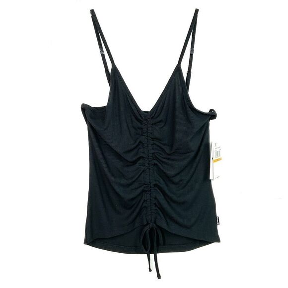 Hurley Black Caviar Shirred Rib Tank Small - Picture 2 of 6